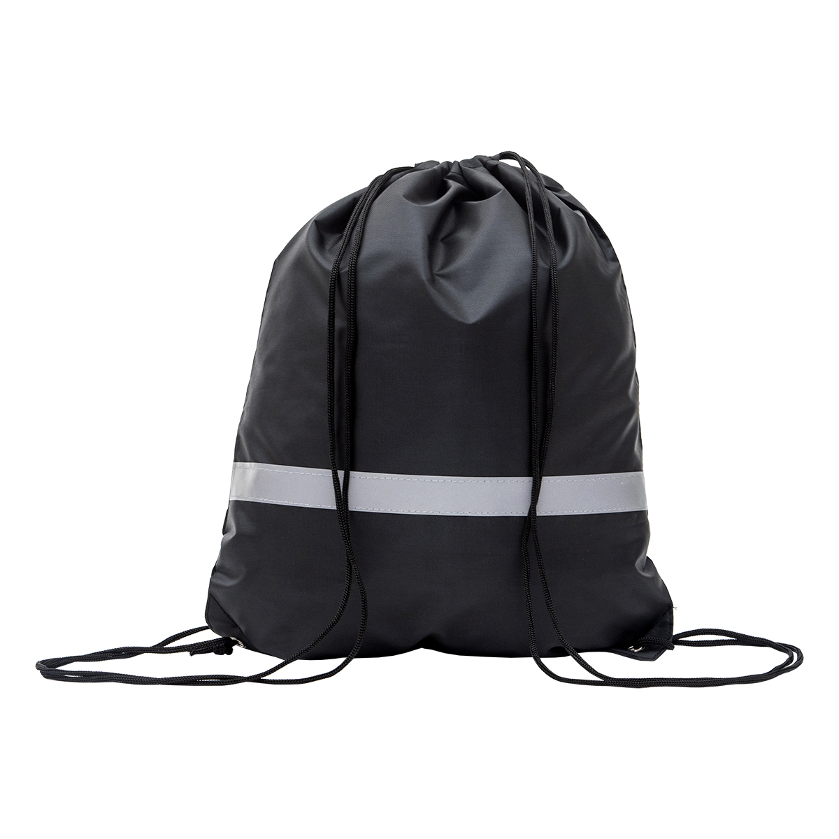 PROMO REFLECT retractable backpack with reflective strap, black | Promolog
