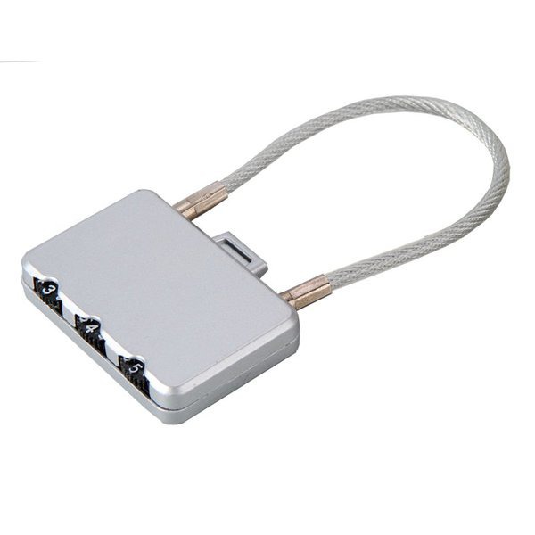 PADLOCK luggage lock, silver Promolog