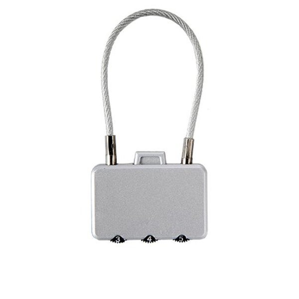 PADLOCK luggage lock, silver Promolog