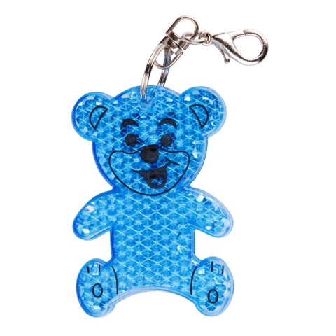 TEDDY RING reflective key ring, blue | Promolog