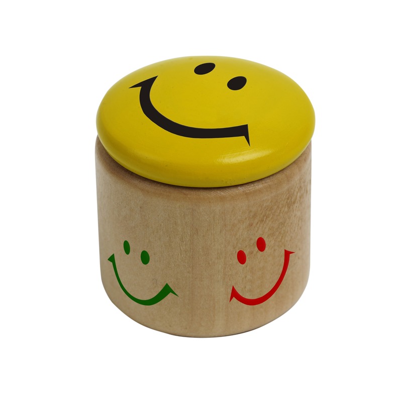 HAPPY FACE sharpener, yellow/brown | Promolog